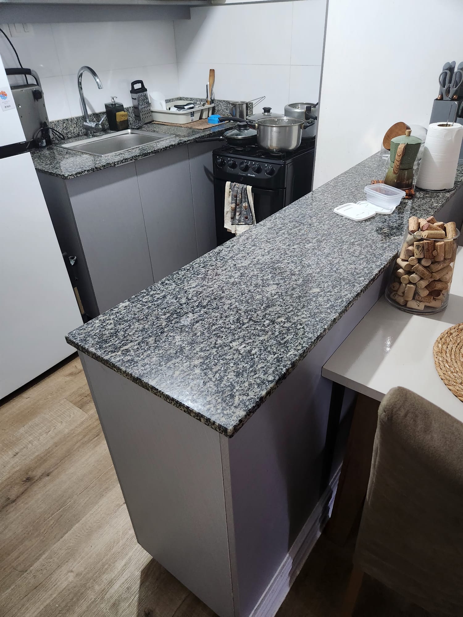 Current kitchen before remodel, view one